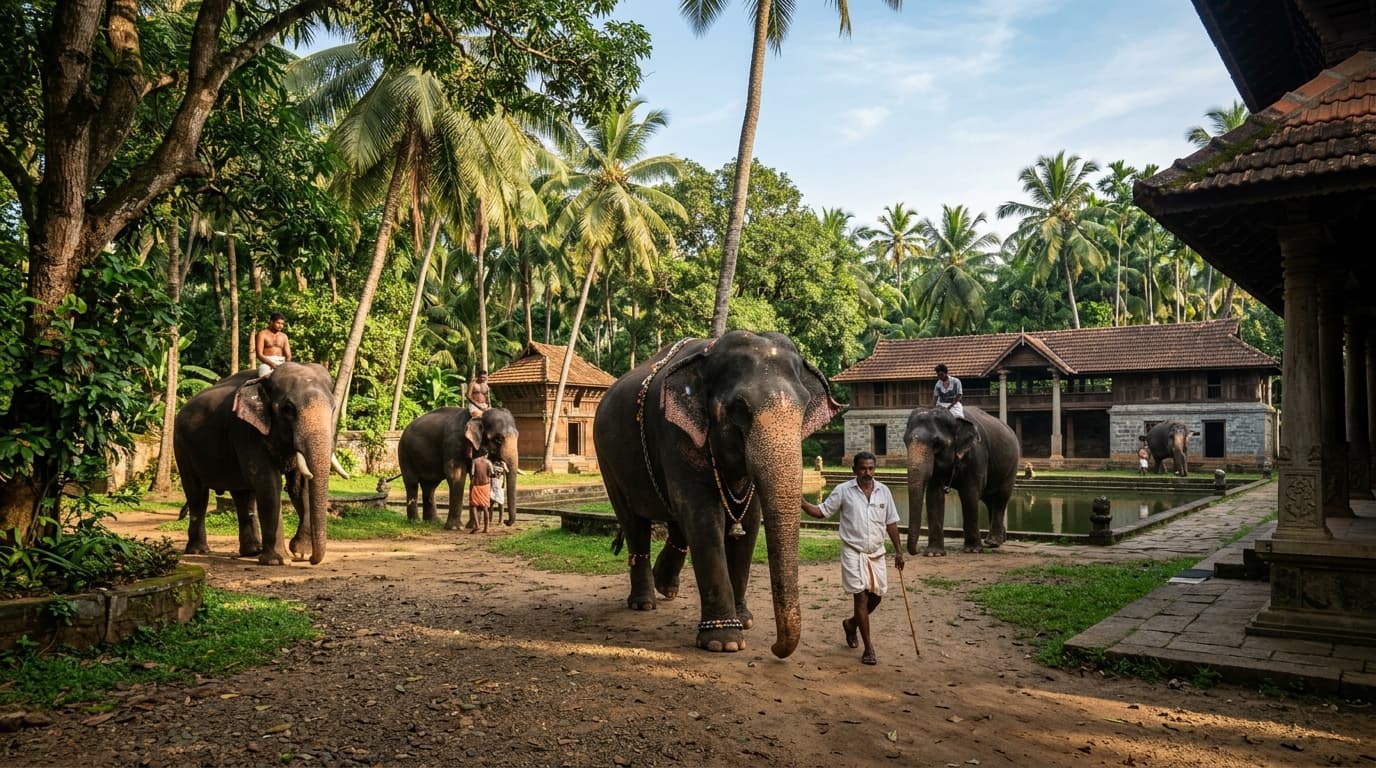 Punnathur Kotta (Elephant Sanctuary)